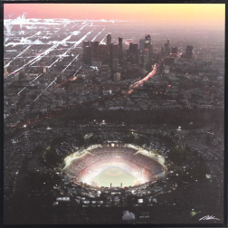 Pete Kasprzak: Dodger Stadium Sky High - Orange Glow