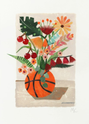 Maria C Bernhardsson: Flowers in a Basketball